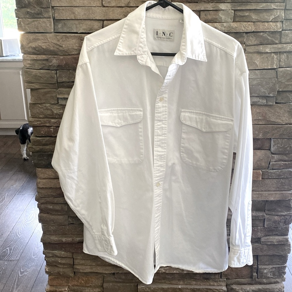 Inc Int’l Men’s White Button Up Size Medium